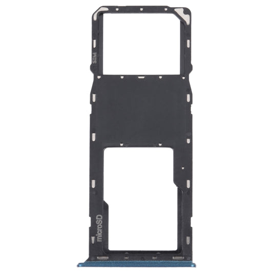 For Samsung Galaxy A03s SM-A037U Original SIM Card Tray + Micro SD card tray (Blue) - Card Socket by PMC Jewellery | Online Shopping South Africa | PMC Jewellery