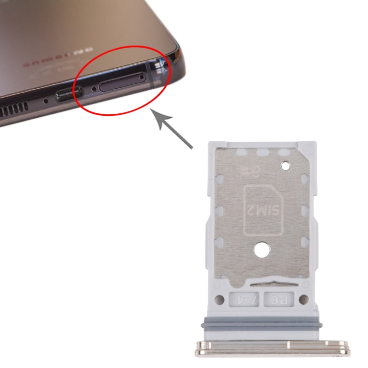 For Samsung Galaxy S23 / S23+ SM-S961B/S911B Original SIM Card Tray + SIM Card Tray (Gold) - free shipping - PMc TechLife - Order now!