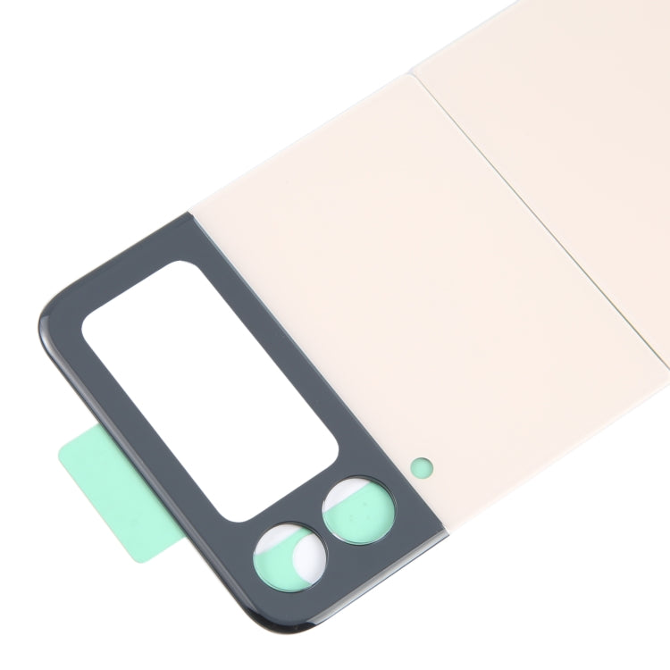 For Samsung Galaxy Z Flip4 SM-F721B Battery Back Cover with Camera Lens Cover(Gold) - free shipping - PMc TechLife - Order now!