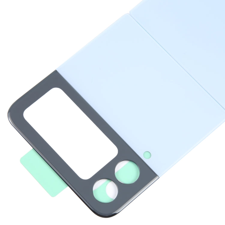 For Samsung Galaxy Z Flip4 SM-F721B Battery Back Cover with Camera Lens Cover(Blue) - free shipping - PMc TechLife - Order now!