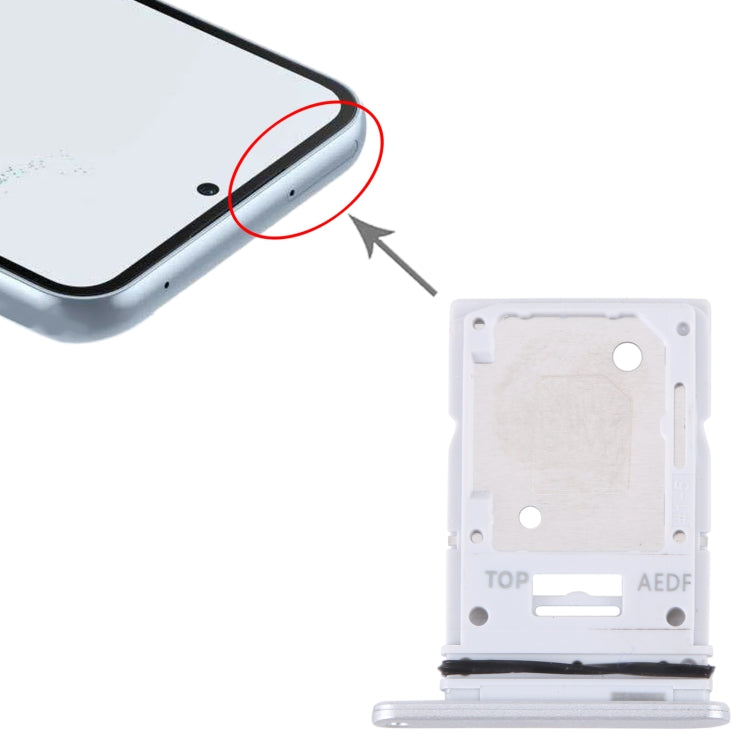 For Samsung Galaxy A54 SM-A546 Original SIM Card Tray + Micro SD Card Tray (Silver) - free shipping - PMc TechLife - Order now!