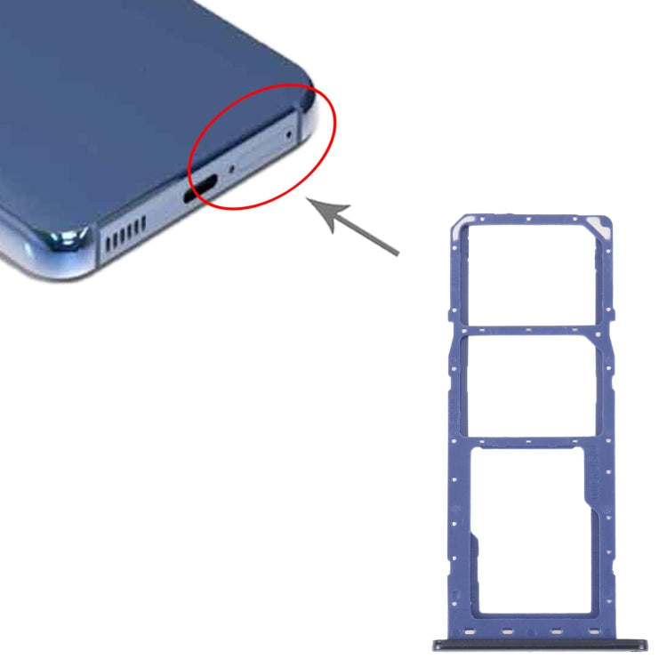 For Samsung Galaxy M04 SM-M045F Original SIM Card Tray + SIM Card Tray + Micro SD Card Tray (Blue) - free shipping - PMc TechLife - Order now!