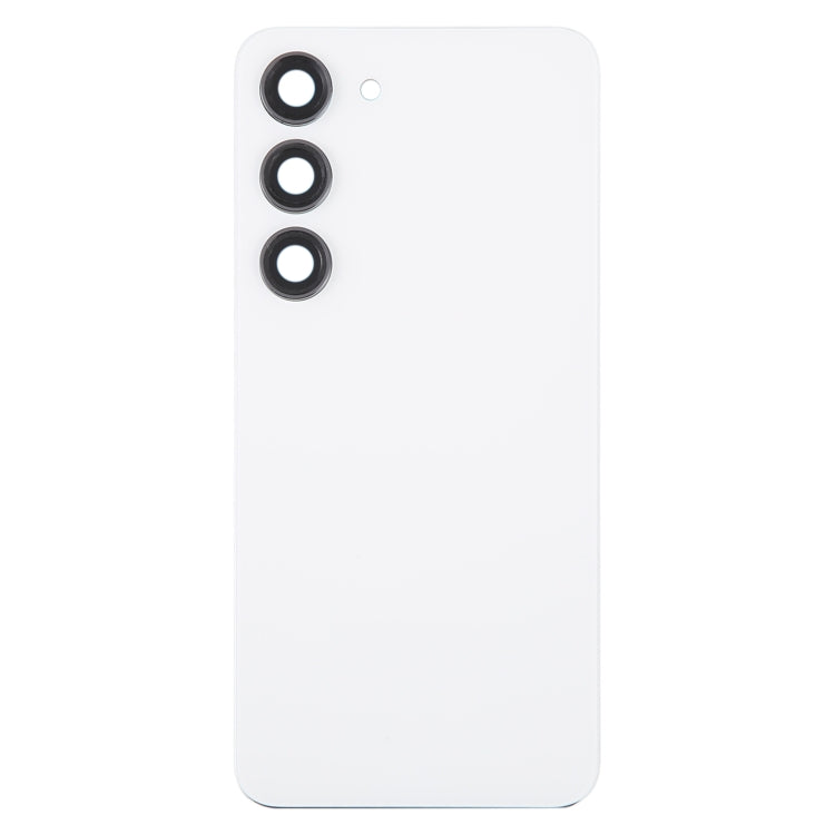 For Samsung Galaxy S23 SM-S911B OEM Glass Battery Back Cover with Camera Lens Cover(White) - free shipping - PMc TechLife - Order now!