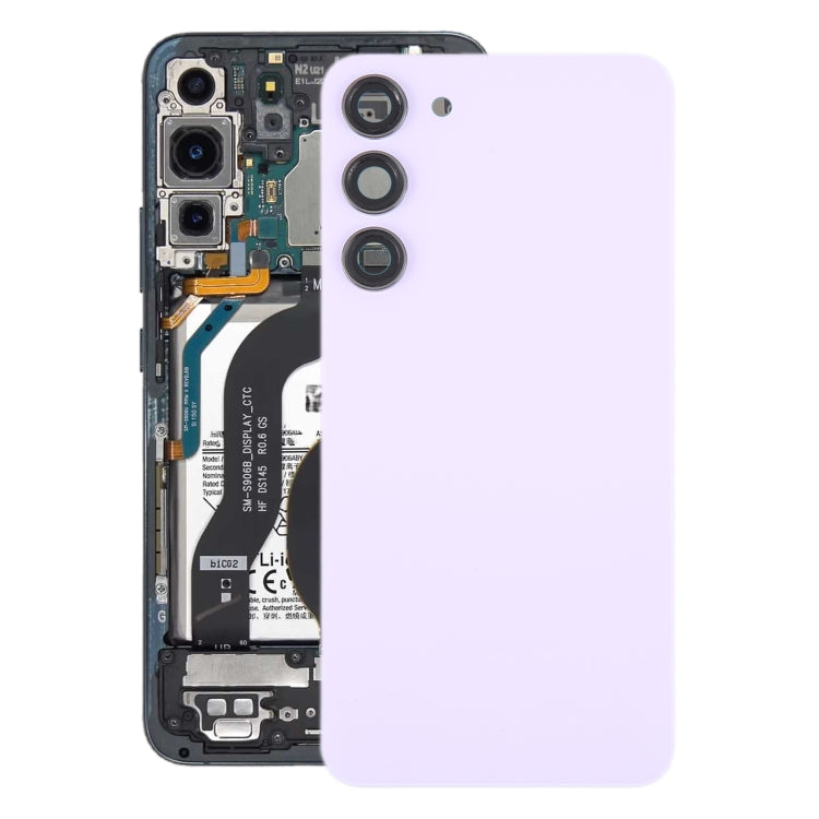For Samsung Galaxy S23+ SM-S916B OEM Glass Battery Back Cover with Camera Lens Cover(Pink) - free shipping - PMc TechLife - Order now!