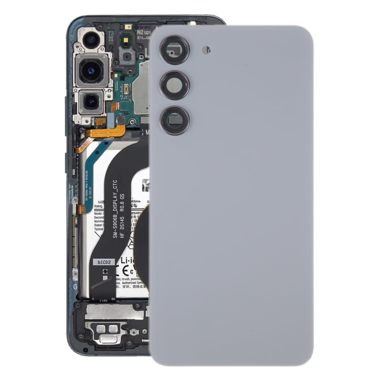 For Samsung Galaxy S23+ SM-S916B OEM Glass Battery Back Cover with Camera Lens Cover(Grey) - free shipping - PMc TechLife - Order now!