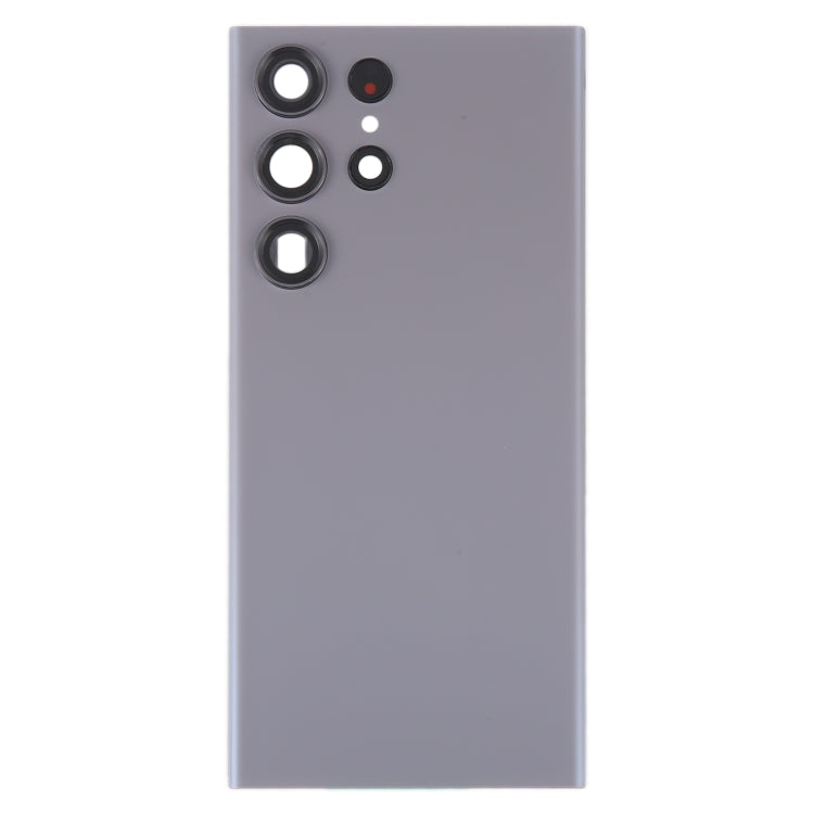 For Samsung Galaxy S23 Ultra SM-S918 Glass Battery Back Cover with Camera Lens Cover(Grey) - free shipping - PMc TechLife - Order now!