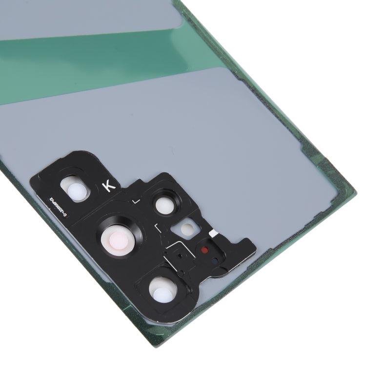For Samsung Galaxy S23 Ultra SM-S918 Glass Battery Back Cover with Camera Lens Cover(White) - free shipping - PMc TechLife - Order now!