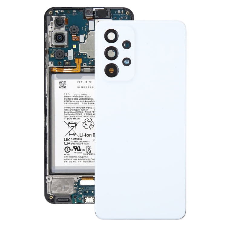For Samsung Galaxy A33 5G SM-A336B Original Battery Back Cover with Camera Lens Cover(White) - free shipping - PMc TechLife - Order now!