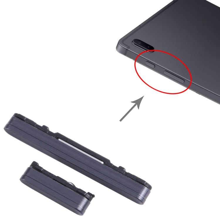 For Samsung Galaxy Tab S8+ SM-X800/X806/X806B/X806U/X806N/X808 1set Original Power Button + Volume Control Button (Black) - free shipping - PMc TechLife - Order now!