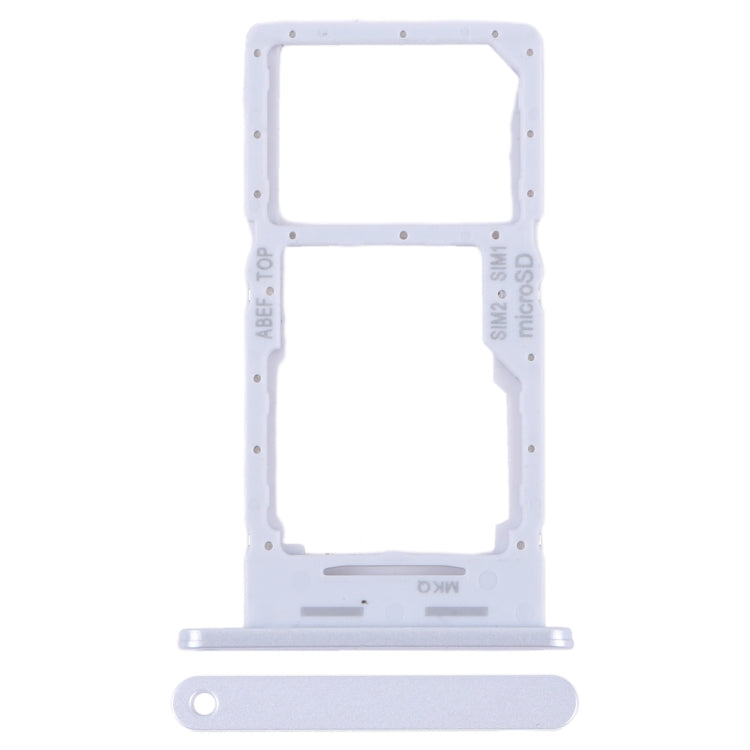 For Samsung Galaxy A25 5G SM-A256B Original SIM Card Tray + SIM Card Tray / Micro SD Card Tray (Silver) - free shipping - PMc TechLife - Order now!