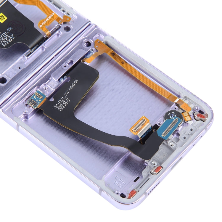 For Samsung Galaxy Z Flip4 SM-F721 Original LCD Screen Digitizer Full Assembly with Frame (Purple) - free shipping - PMC TechLife - Order now!