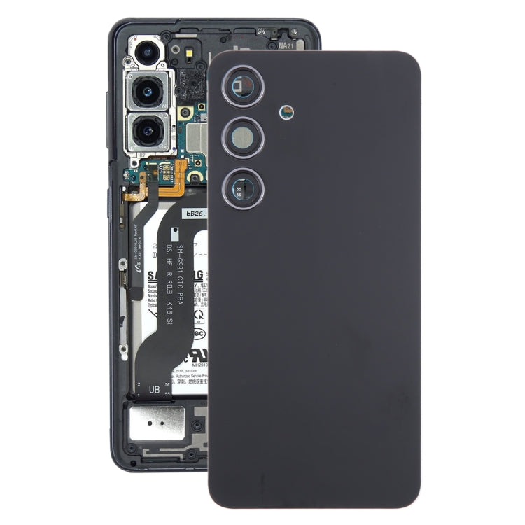 For Samsung Galaxy S24 SM-S921B OEM Battery Back Cover with Camera Lens Cover(Black) - free shipping - PMc TechLife - Order now!