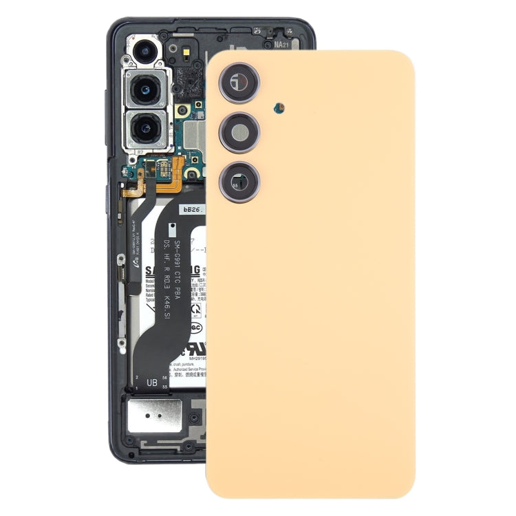 For Samsung Galaxy S24+ SM-S926B OEM Battery Back Cover with Camera Lens Cover(Yellow) - free shipping - PMc TechLife - Order now!