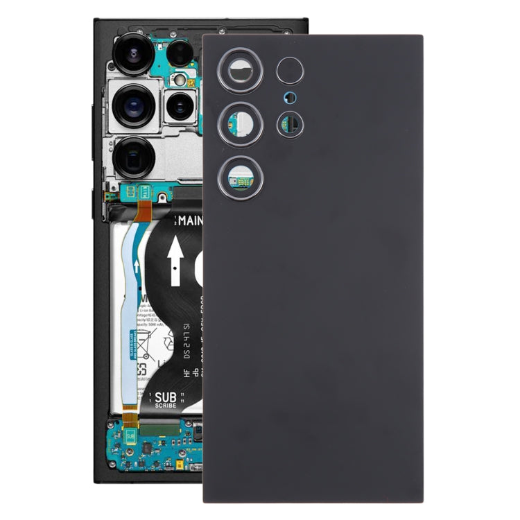 For Samsung Galaxy S24 Ultra SM-S928B OEM Battery Back Cover with Camera Lens Cover(Black) - free shipping - PMc TechLife - Order now!