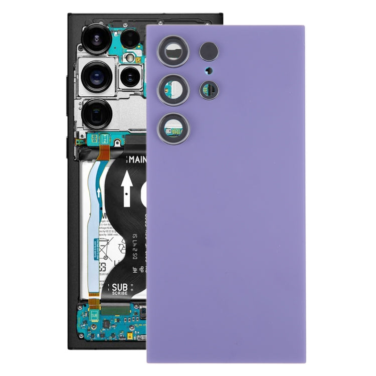 For Samsung Galaxy S24 Ultra SM-S928B OEM Battery Back Cover with Camera Lens Cover(Purple) - free shipping - PMc TechLife - Order now!