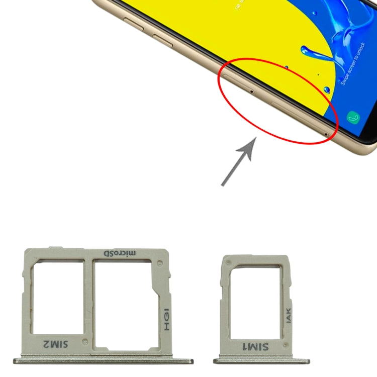 For Samsung Galaxy J4 2018 SM-J400 SIM Card Tray + SIM + Micro SD Card Tray (Gold) - free shipping - PMc TechLife - Order now!
