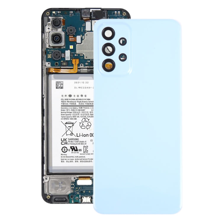 For Samsung Galaxy A23 4G SM-A235F Original Battery Back Cover with Camera Lens Cover(Blue) - free shipping - PMc TechLife - Order now!