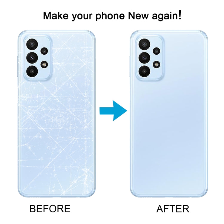 For Samsung Galaxy A23 4G SM-A235F Original Battery Back Cover with Camera Lens Cover(Blue) - free shipping - PMc TechLife - Order now!