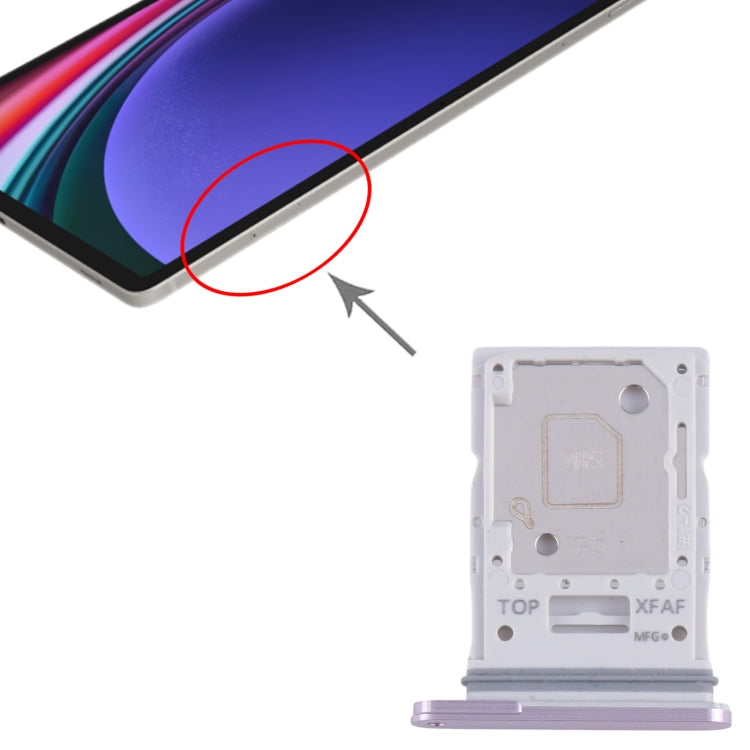 For Samsung Galaxy Tab S9 Ultra 5G SM-X916 Original SIM + Micro SD Card Tray (Purple) - free shipping - PMc TechLife - Order now!