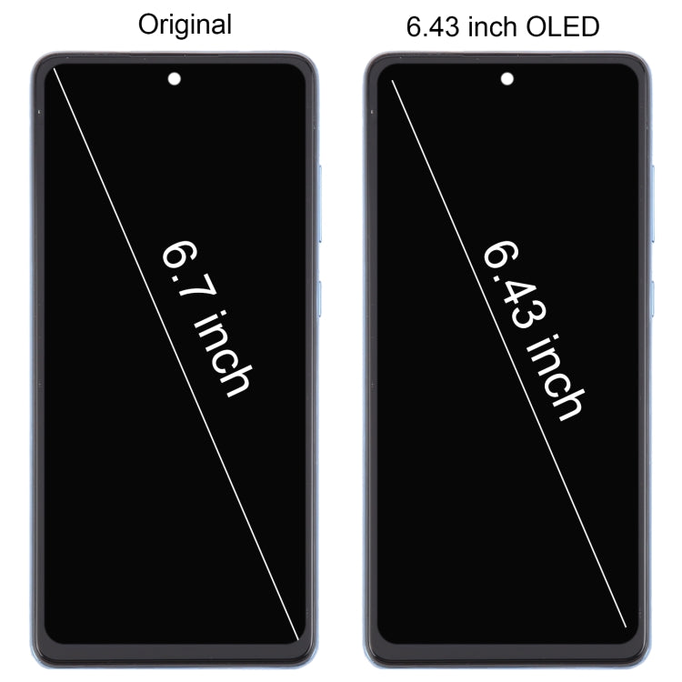 For Samsung Galaxy A72 4G SM-A725 6.43 inch OLED LCD Screen Digitizer Full Assembly with Frame (Purple) - free shipping - PMc TechLife - Order now!