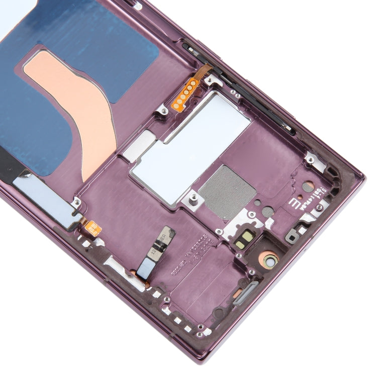 For Samsung Galaxy S22 Ultra 5G SM-S908B Original LCD Screen Digitizer Full Assembly with Frame (Purple) - free shipping - PMC TechLife - Order now!