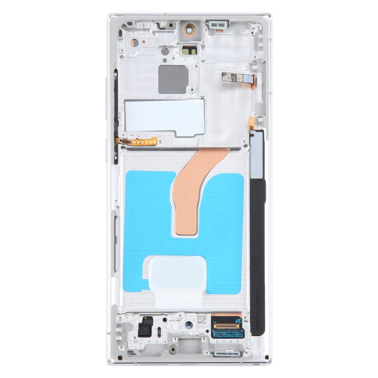 For Samsung Galaxy S22 Ultra 5G SM-S908B Original LCD Screen Digitizer Full Assembly with Frame (White) - LCD Screen by PMC Jewellery | Online Shopping South Africa | PMC Jewellery | Buy Now Pay Later Mobicred