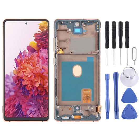 For Samsung Galaxy S20 FE SM-G780F 6.43 inch OLED LCD Screen Digitizer Full Assembly with Frame (Gold) - LCD Screen by PMC Jewellery | Online Shopping South Africa | PMC Jewellery | Buy Now Pay Later Mobicred