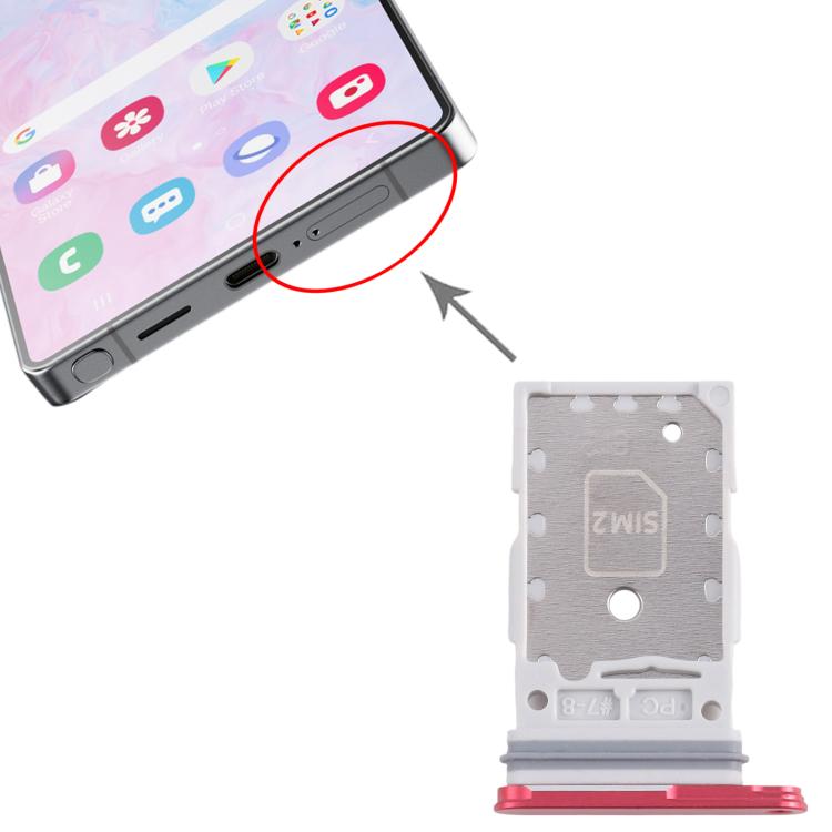 For Samsung Galaxy S25 / S25+ SM-S931/S936 Original SIM Card Tray + SIM Card Tray (Red) - free shipping - PMc TechLife - Order now!
