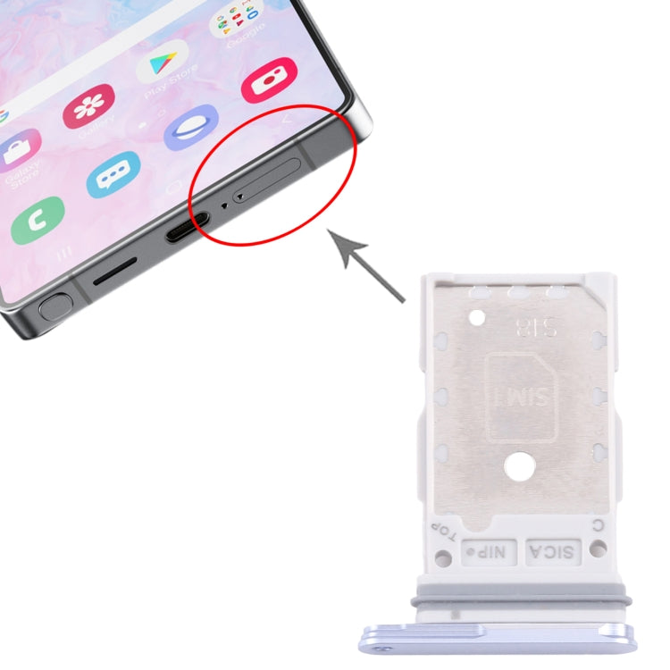 For Samsung Galaxy S25 / S25+ SM-S931/S936 Original SIM Card Tray + SIM Card Tray (Silver) - free shipping - PMc TechLife - Order now!