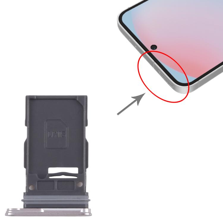 For Samsung Galaxy S24 FE SM-S721B Original SIM Card Tray (Silver) - free shipping - PMc TechLife - Order now!