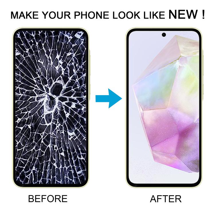 For Samsung Galaxy A35 SM-A356B OLED LCD Screen Digitizer Full Assembly with Frame (Light Green) - free shipping - PMc TechLife - Order now!