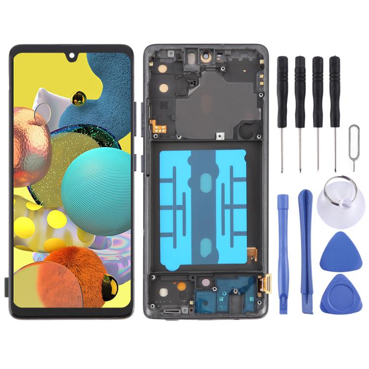 For Samsung Galaxy A51 5G SM-A516 6.36 inch OLED LCD Screen Digitizer Full Assembly with Frame (Black) - free shipping - PMC TechLife - Order now!