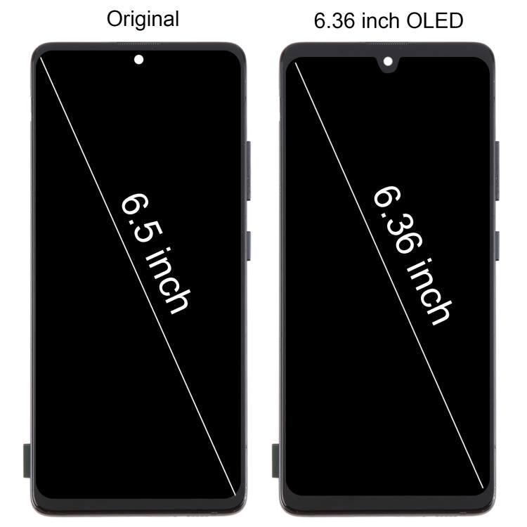 For Samsung Galaxy A51 5G SM-A516 6.36 inch OLED LCD Screen Digitizer Full Assembly with Frame (Black) - free shipping - PMC TechLife - Order now!
