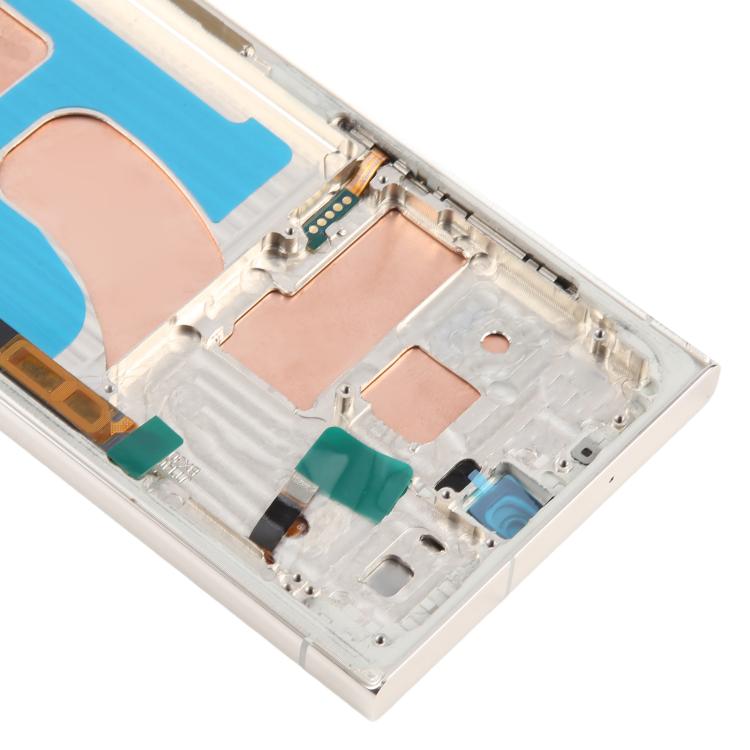 For Samsung Galaxy S23 Ultra SM-S918B 6.72 inch TFT LCD Screen Digitizer Full Assembly with Frame, Not Supporting Fingerprint Identification (Gold) - free shipping - PMC TechLife - Order now!