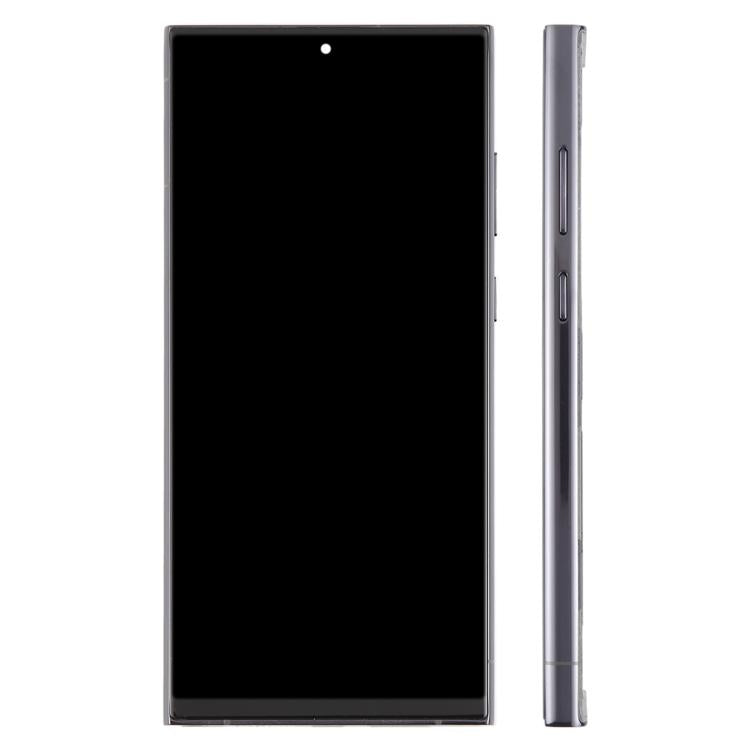 For Samsung Galaxy S22 Ultra SM-S908B 6.72 inch TFT LCD Screen Digitizer Full Assembly with Frame, Not Supporting Fingerprint Identification (Grey) - free shipping - PMC TechLife - Order now!