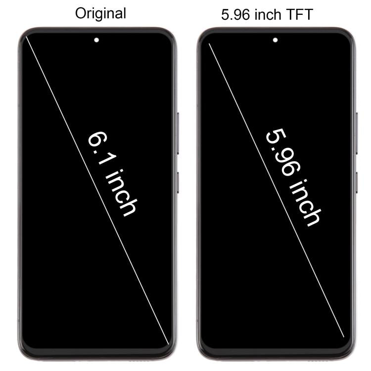 For Samsung Galaxy S22 SM-S901B 5.96 inch TFT LCD Screen Digitizer Full Assembly with Frame, Not Supporting Fingerprint Identification (Black) - free shipping - PMC TechLife - Order now!