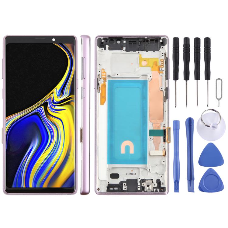 For Samsung Galaxy Note9 SM-N960F 6.33 inch TFT LCD Screen Digitizer Full Assembly with Frame (Purple) - free shipping - PMC TechLife - Order now!