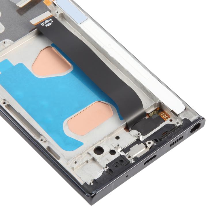 For Samsung Galaxy Note20 Ultra SM-N986B 6.72 inch TFT LCD Screen Digitizer Full Assembly with Frame, Not Supporting Fingerprint Identification (Black) - free shipping - PMC TechLife - Order now!