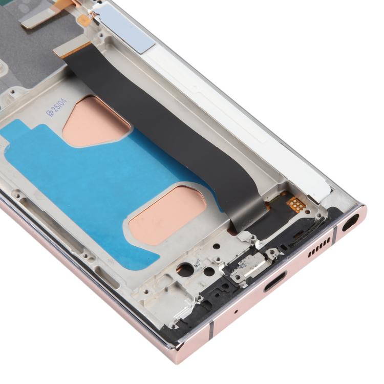 For Samsung Galaxy Note20 Ultra SM-N986B 6.72 inch TFT LCD Screen Digitizer Full Assembly with Frame, Not Supporting Fingerprint Identification (Gold) - free shipping - PMC TechLife - Order now!