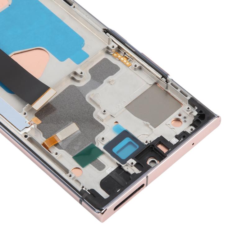 For Samsung Galaxy Note20 Ultra SM-N986B 6.72 inch TFT LCD Screen Digitizer Full Assembly with Frame, Not Supporting Fingerprint Identification (Gold) - free shipping - PMC TechLife - Order now!