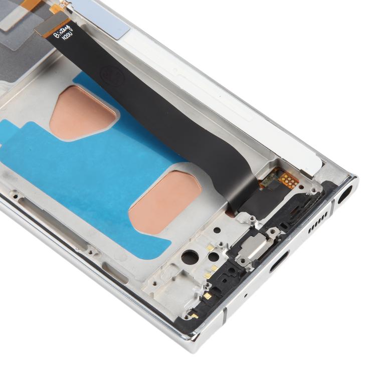 For Samsung Galaxy Note20 Ultra SM-N986B 6.72 inch TFT LCD Screen Digitizer Full Assembly with Frame, Not Supporting Fingerprint Identification (Silver) - free shipping - PMC TechLife - Order now!