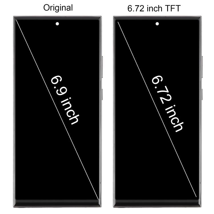 For Samsung Galaxy Note20 Ultra SM-N986B 6.72 inch TFT LCD Screen Digitizer Full Assembly with Frame, Not Supporting Fingerprint Identification (Black) - free shipping - PMC TechLife - Order now!