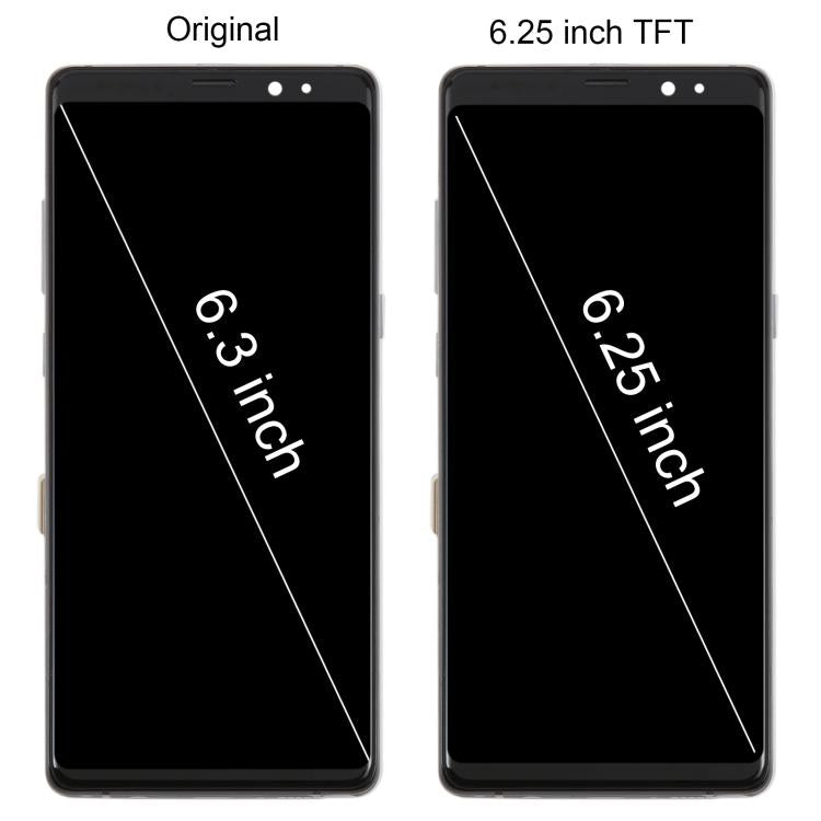For Samsung Galaxy Note 8 SM-N950F 6.25 inch TFT LCD Screen Digitizer Full Assembly with Frame (Black) - free shipping - PMC TechLife - Order now!