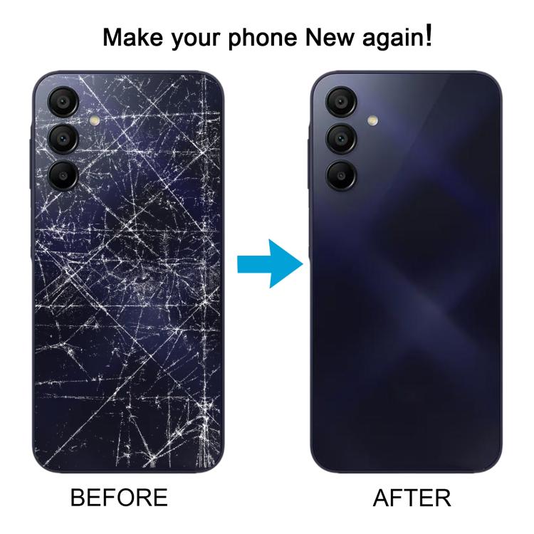 For Samsung Galaxy A15 SM-A155F Back Cover with Camera Lens Cover(Black) - free shipping - PMC TechLife - Order now!