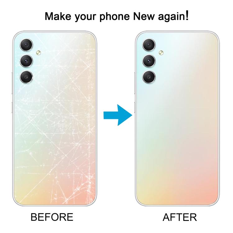 For Samsung Galaxy A34 SM-A346B Back Cover with Camera Lens Cover(Silver) - free shipping - PMC TechLife - Order now!