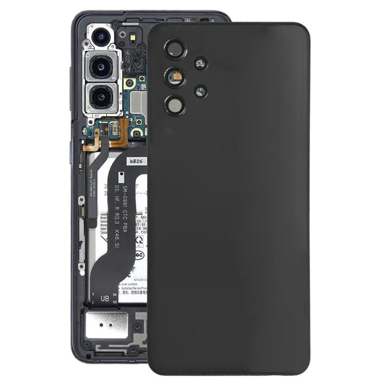 For Samsung Galaxy A32 4G SM-A325F Battery Back Cover with Camera Lens Cover(Black) - free shipping - PMC TechLife - Order now!