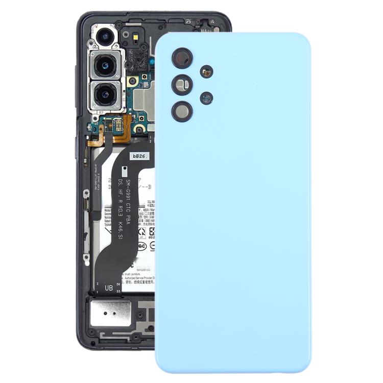 For Samsung Galaxy A32 4G SM-A325F Battery Back Cover with Camera Lens Cover(Blue) - free shipping - PMC TechLife - Order now!