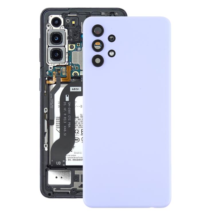 For Samsung Galaxy A32 4G SM-A325F Battery Back Cover with Camera Lens Cover(Purple) - free shipping - PMC TechLife - Order now!