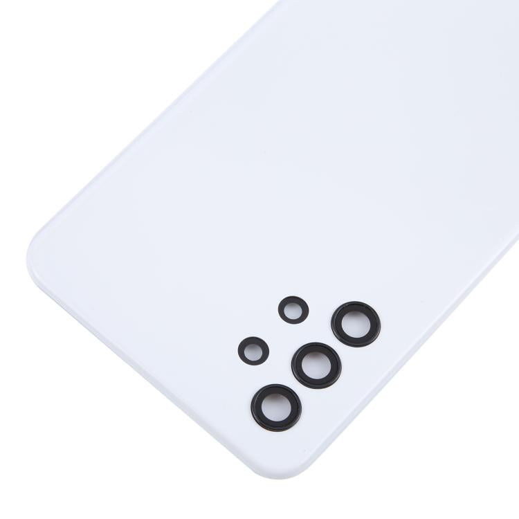 For Samsung Galaxy A32 4G SM-A325F Battery Back Cover with Camera Lens Cover(White) - free shipping - PMC TechLife - Order now!