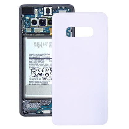 For Galaxy S10e SM-G970F/DS, SM-G970U, SM-G970W Battery Back Cover (White) - Back Cover by PMC Jewellery | Online Shopping South Africa | PMC Jewellery | Buy Now Pay Later Mobicred